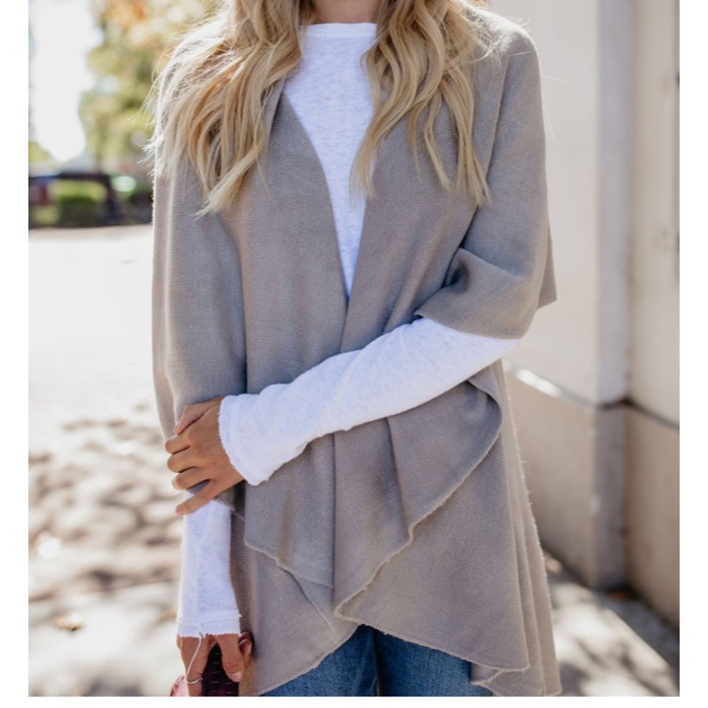 Vici Collection Solitaire Vest-Stone Grey
